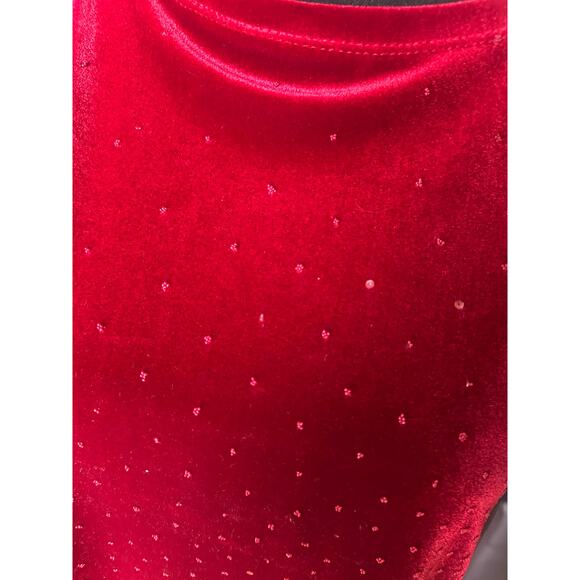 I.N. Studio Petite Red Sleeveless Embellished Stretch Blouse – Party Top - Picture 6 of 6